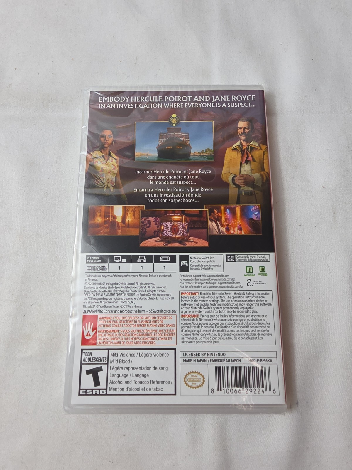 Agatha Christie: Death On The Nile – Nintendo Switch