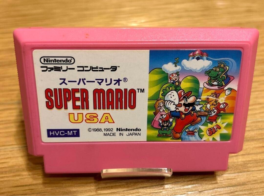 Super Mario USA Nintendo Famicom NES 1992 HVC-MT Japanese Version Retro game