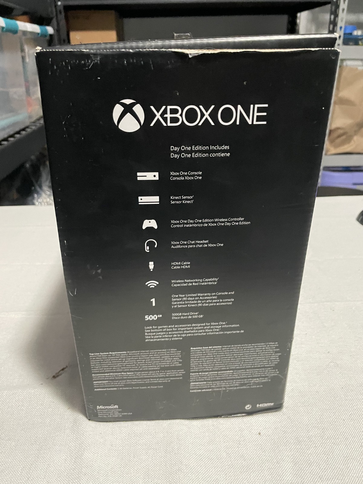 Microsoft Xbox One Day One Edition 500GB Black Console + GAMES