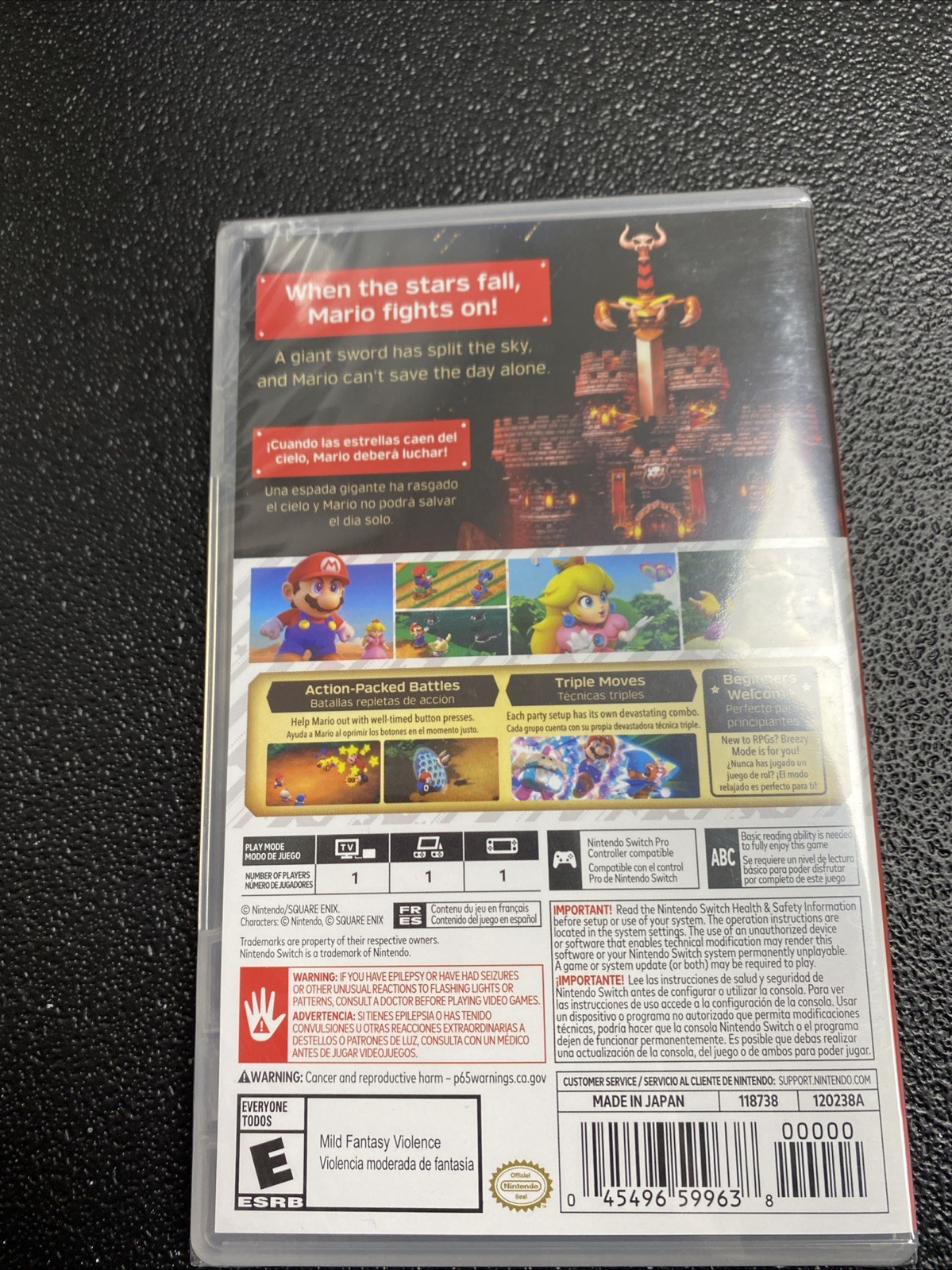 RZ SUPER MARIO RPG NINTENDO SWITCH VIDEO GAME COMPLETE NEW SEALED NIB
