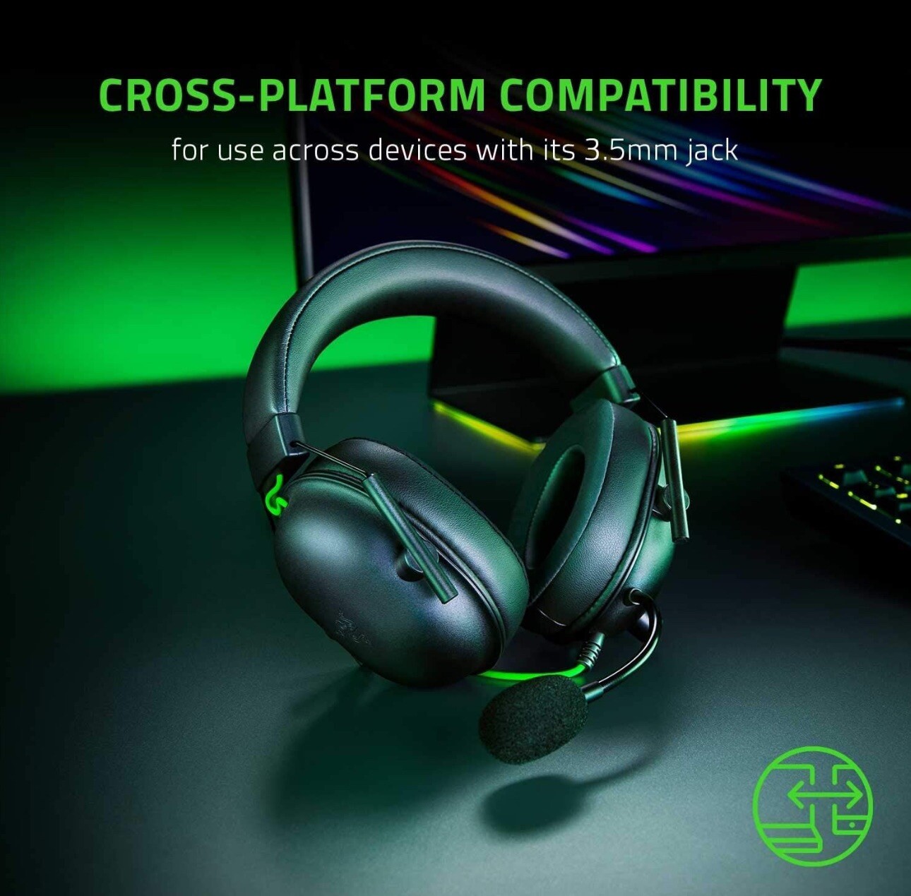 Razer Blackshark V2 X Black Over the Ear Gaming Headset