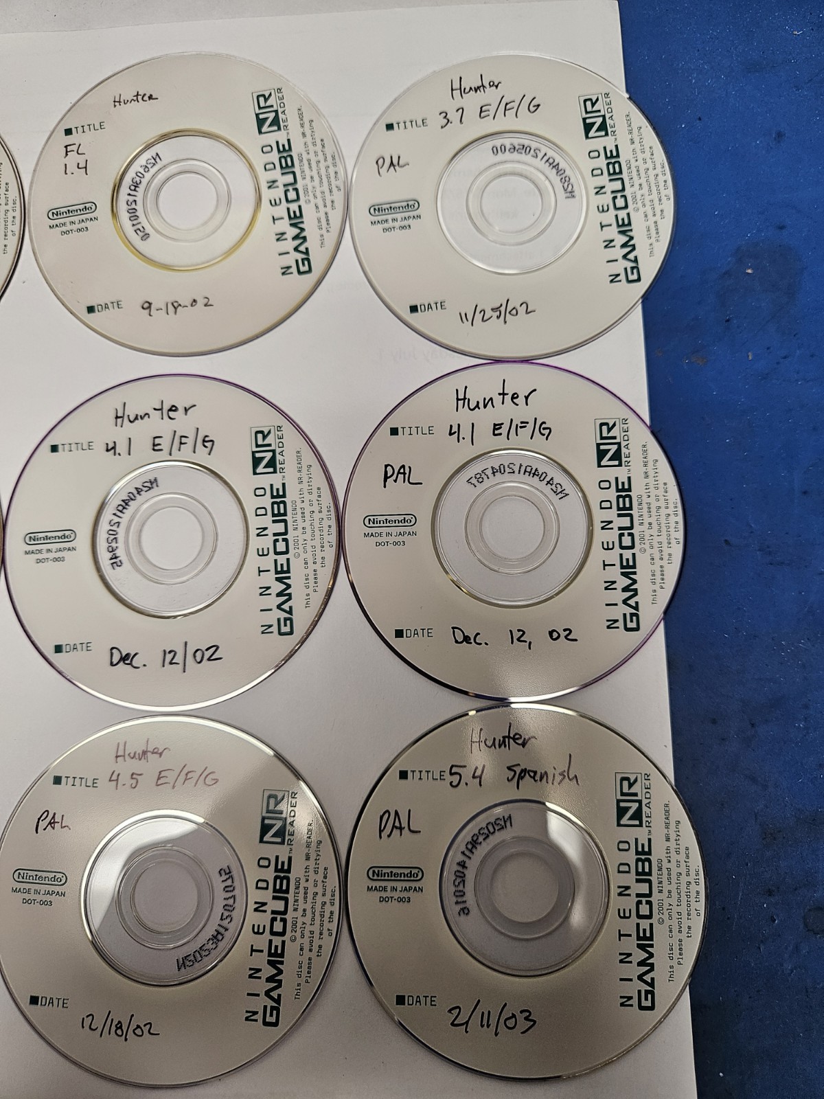 1 Disk GameCube NR Disc Hunter Beta Prototype NPDP-Development/Debug Kit