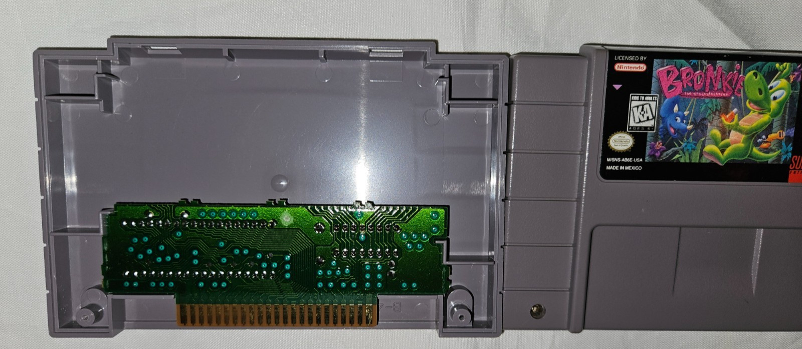 Bronkie the Bronchiasaurus Cartridge Only Authentic SNES Super Nintendo 1995