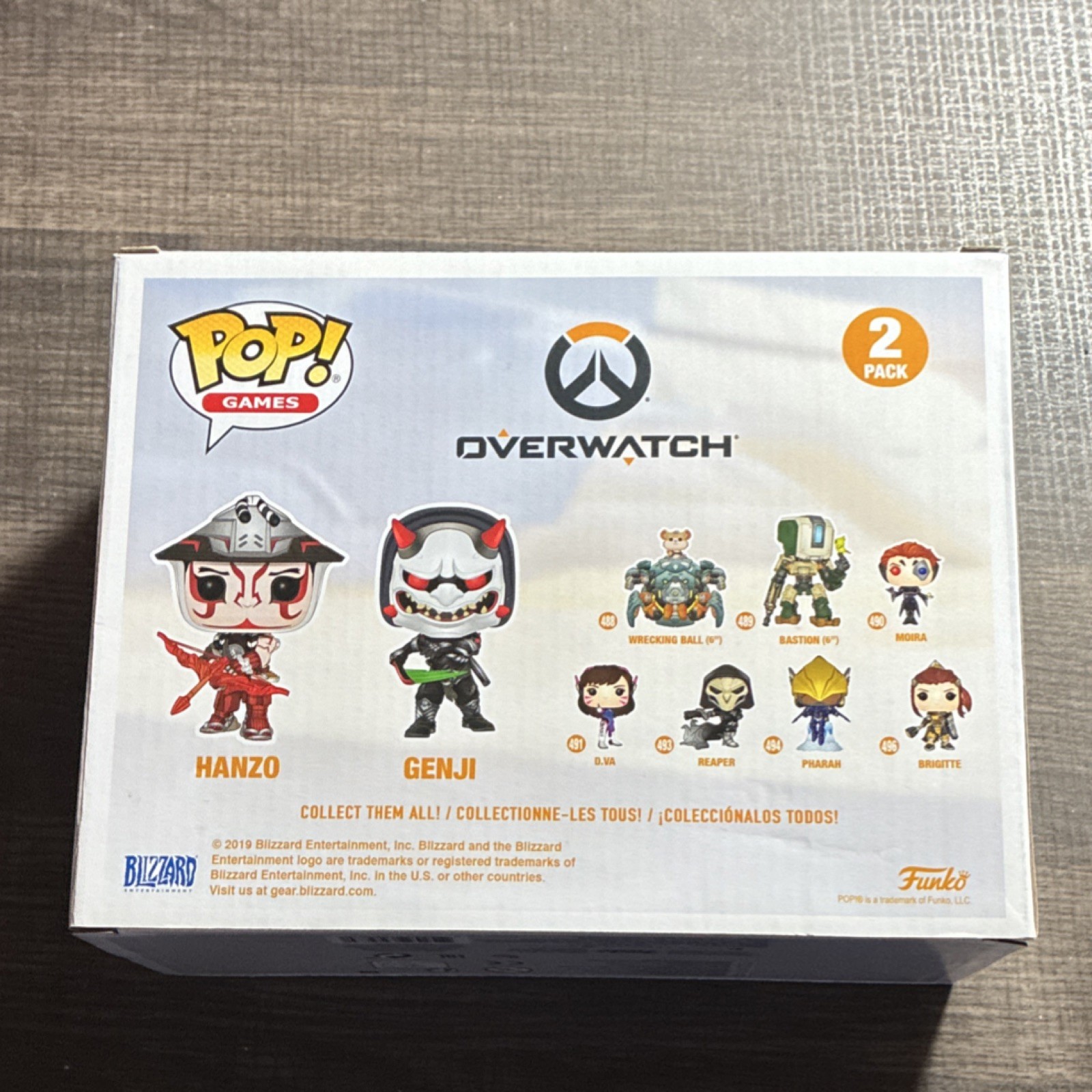 Funko Pop! Games Overwatch Hanzo & Genji 2-Pack Vinyl Figures E3 2019 LE