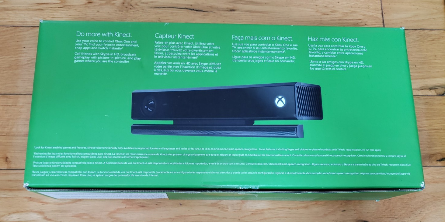 Microsoft Xbox One Kinect w/ Adapter 1637 for Xbox One S & PC Windows IOB TESTED