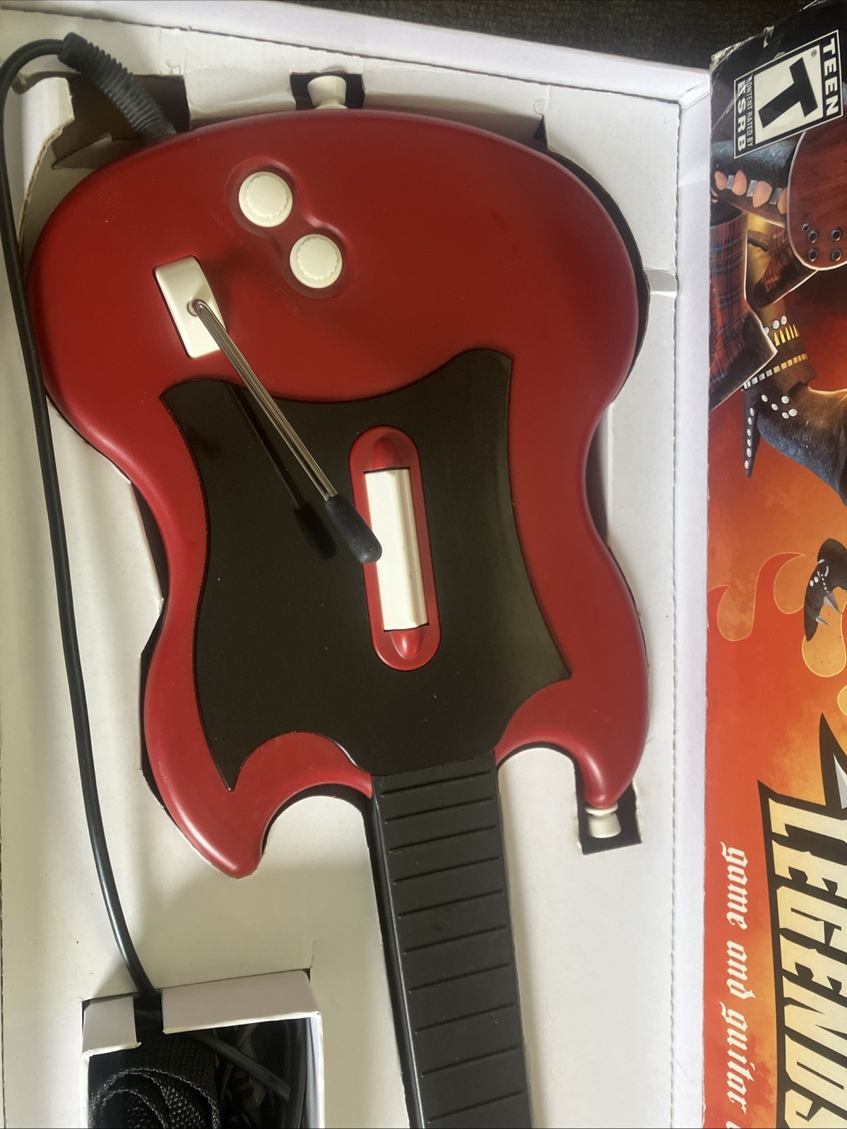Guitar Hero III Playstation 2 Legends Of Rock Red With Box PSLGH Redoctane