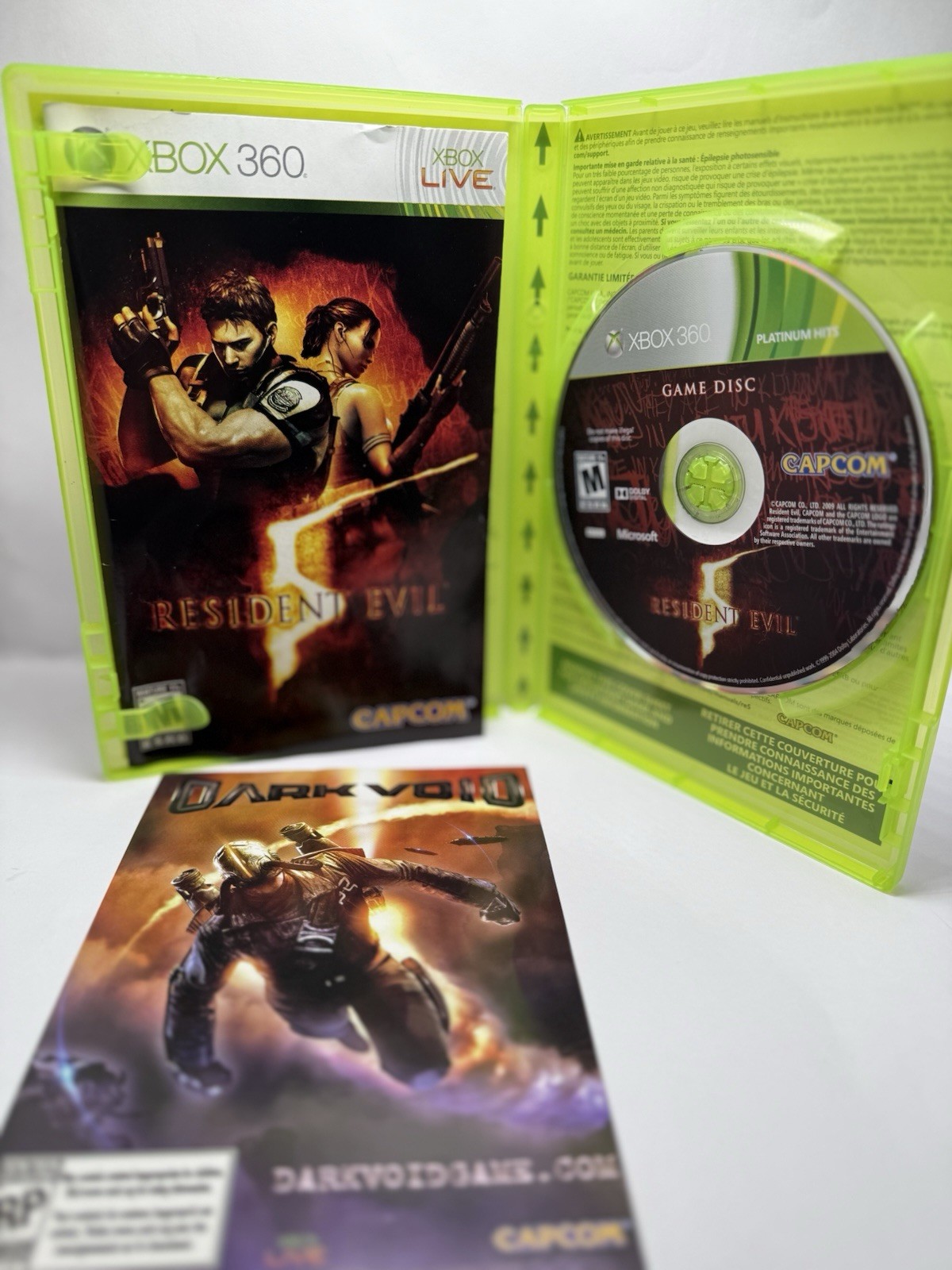Lot Of 5 Xbox 360 Horror Resident Evil Condemned Vampire Games Tested Working