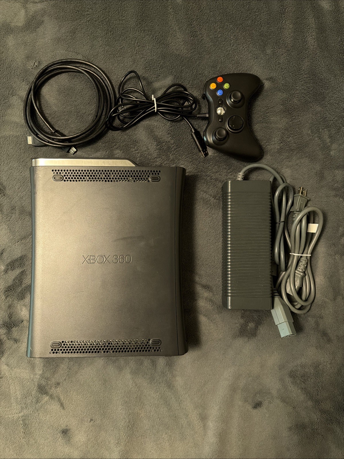 Serviced Xbox 360 Elite 120GB Console Bundle With Controller, Cords, And A Game