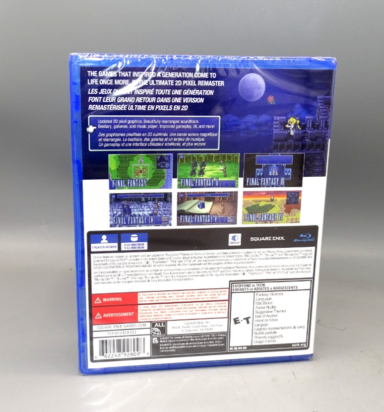 Final Fantasy I-VI Collection Anniversary Edition PS4 ***NEW SEALED***
