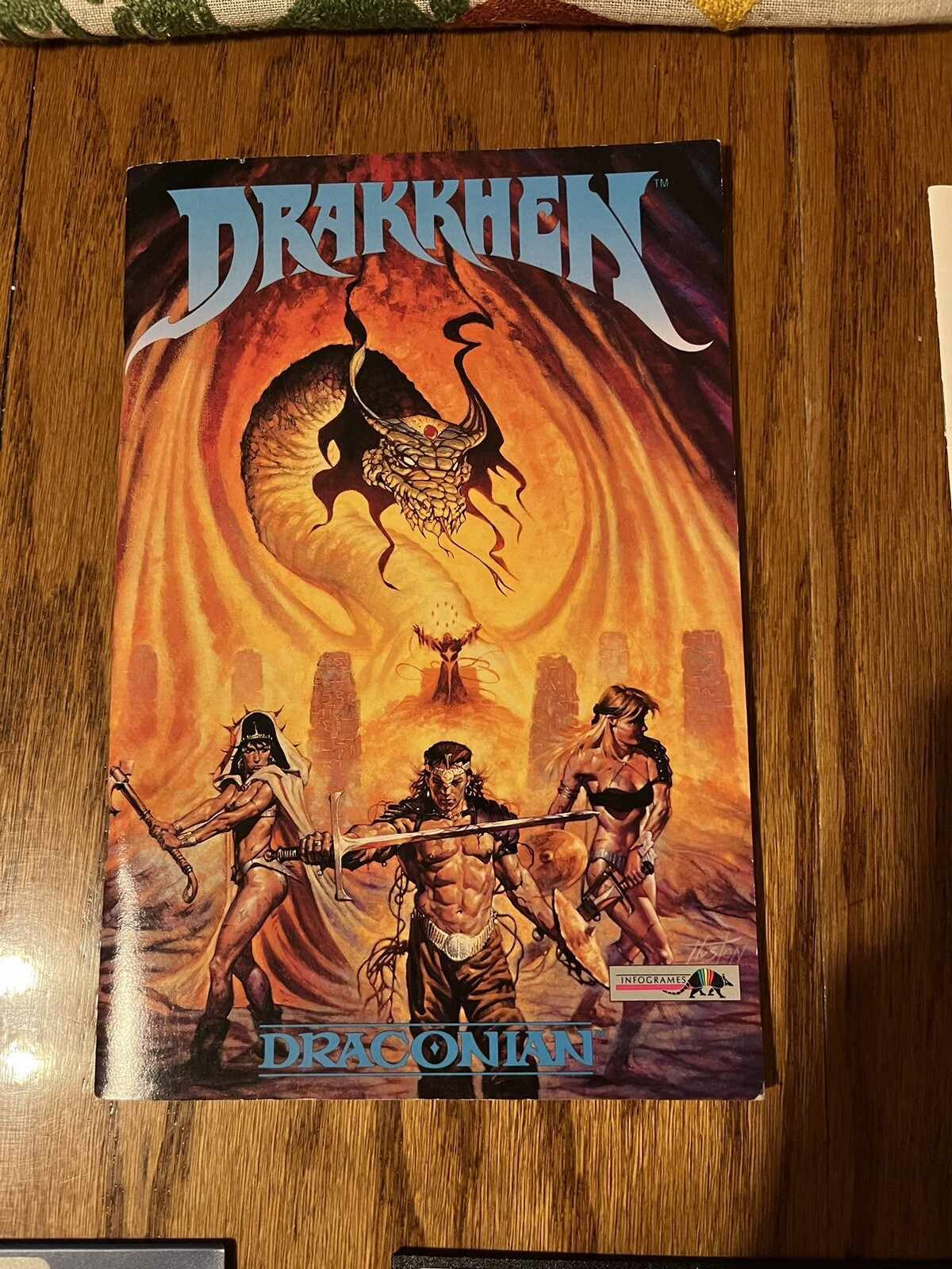 COMPLETE! Drakkhen by Draconian IBM PC Game 5.25” (Missing Figurine)