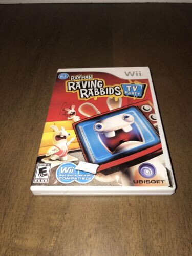Rayman Raving Rabbids TV Party (Wii, 2008) COMPLETE Tested (7)!