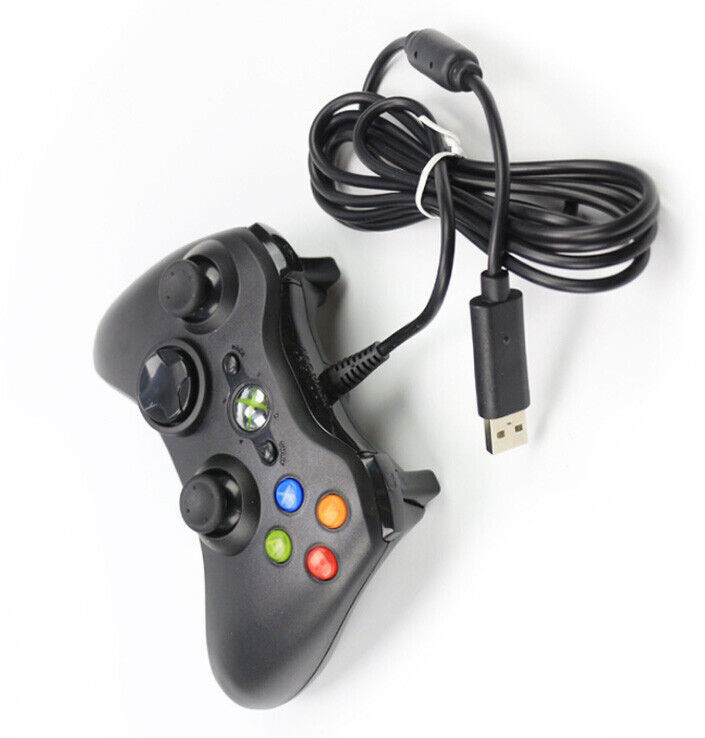 Microsoft Xbox 360 Wired USB2.0 Game Controller PC Windows 11/10/8/7/XP Gamepad!