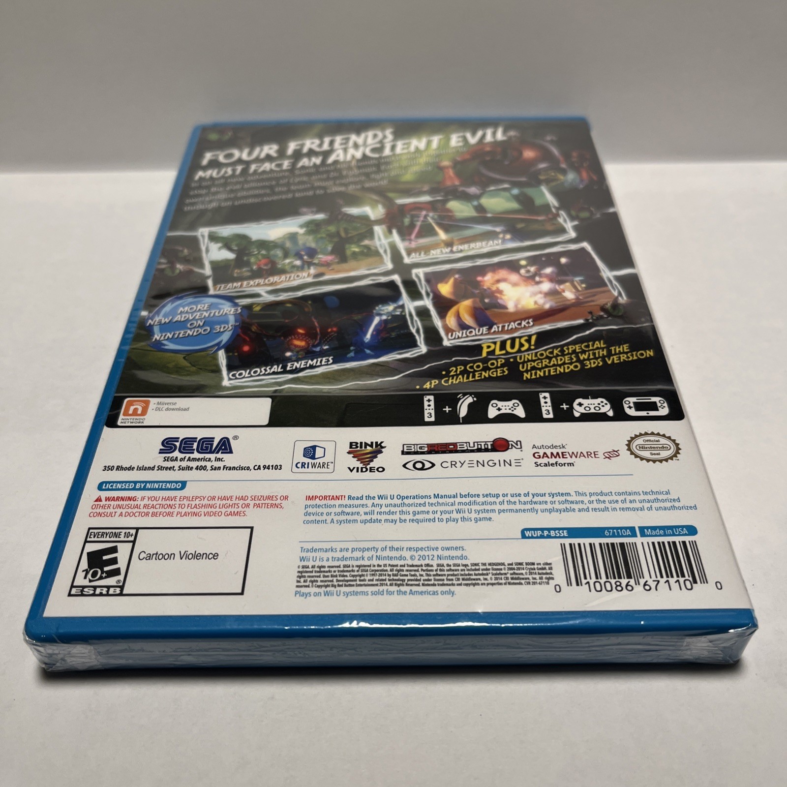 Sonic Boom Rise of Lyric for Wii U. (SEALED*)
