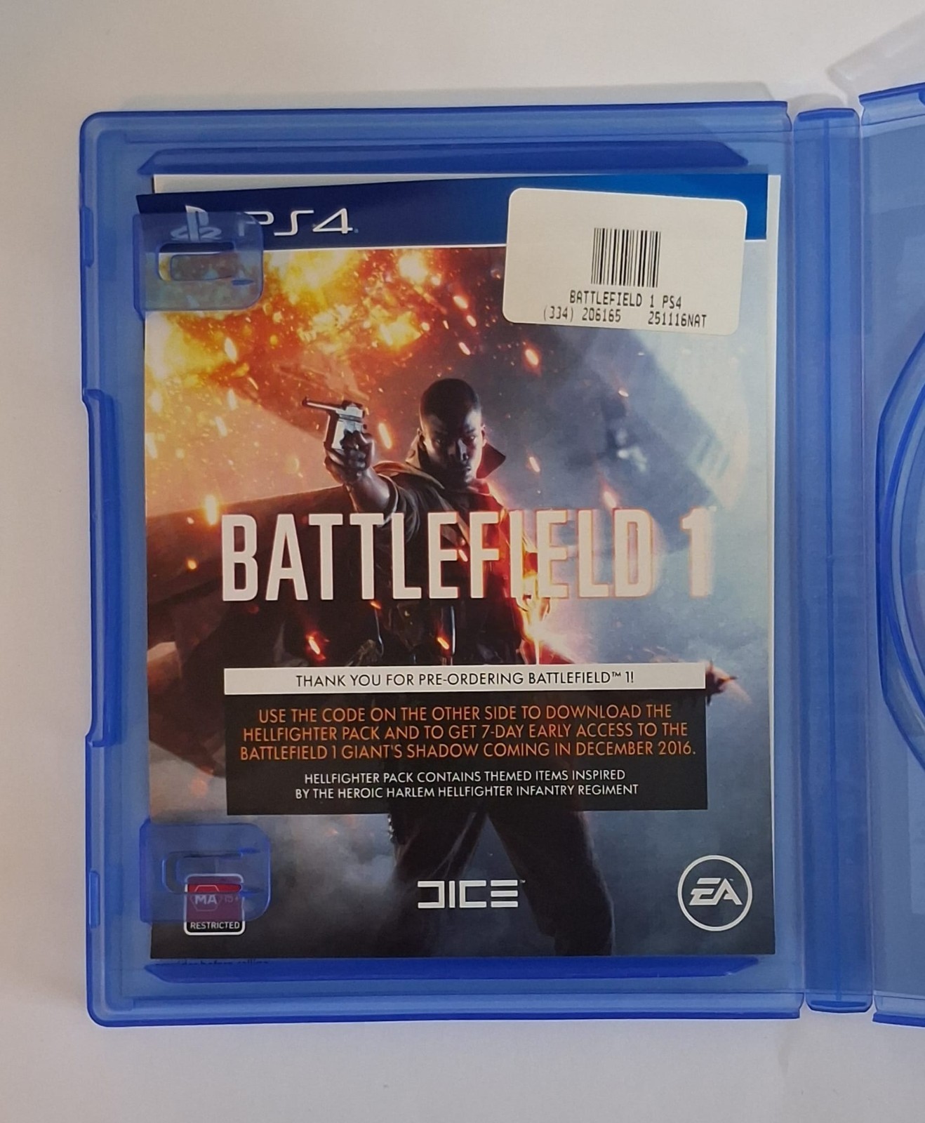 Battlefield 1 PS4 Game Tested Working Complete Australian Version MA15+