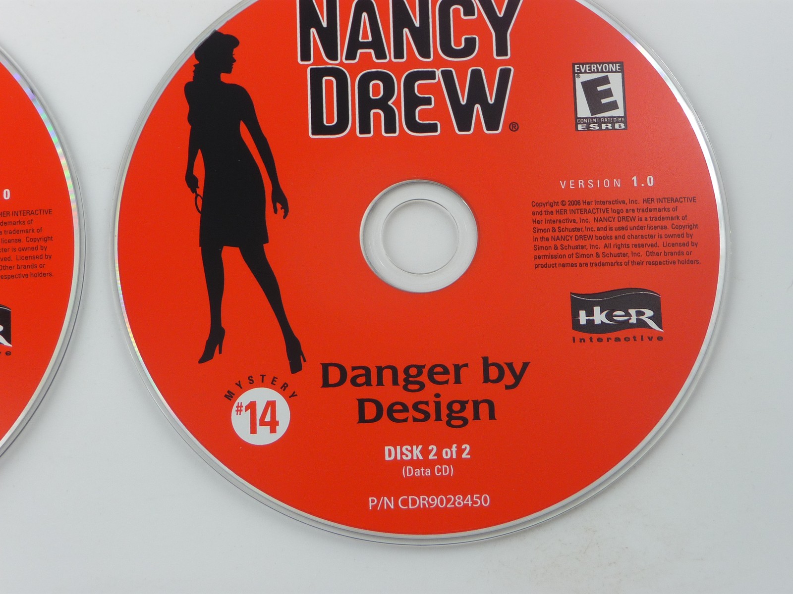 Nancy Drew: Danger by Design Mystery #14 PC CD-ROM Game – 2 Discs Only