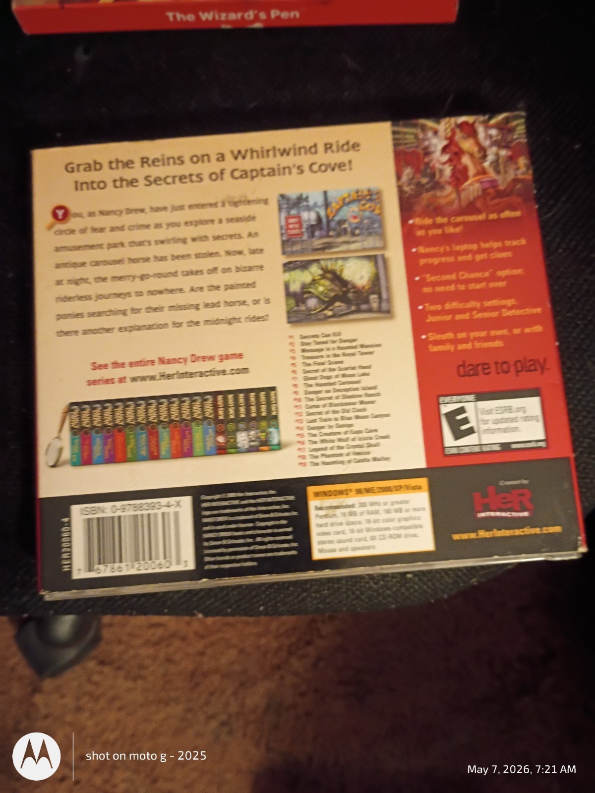 Her Interactive/PopCap Nancy Drew Haunted Carousel/Wizard’s Pen PC CD-ROM E