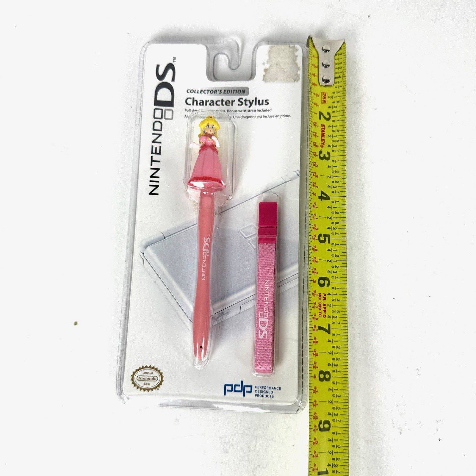 Nintendo DS Peach Collectors Edition Character Stylus With Wrist Strap