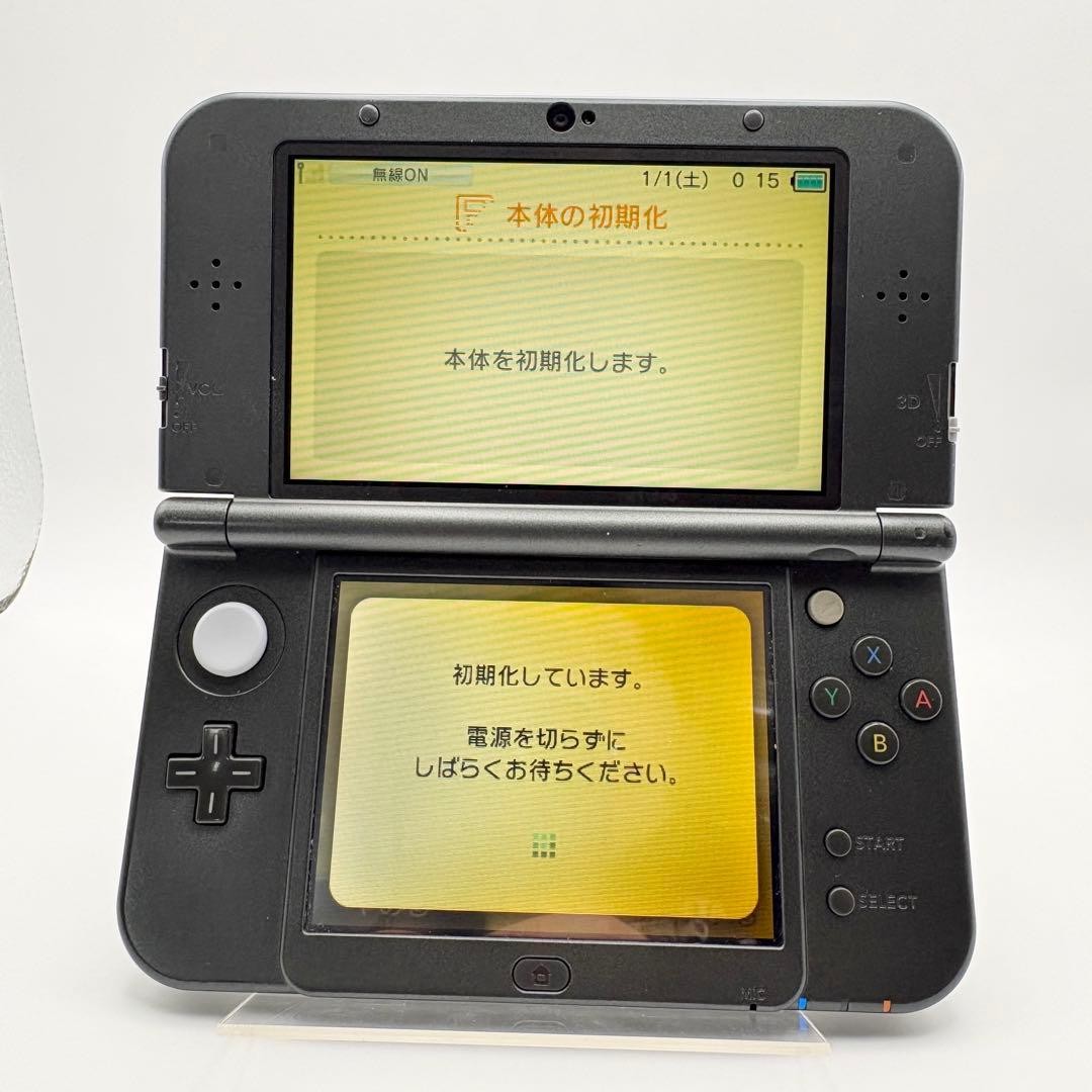 Tested and Working Nintendo New3DSLL Metallic Black with screen burn