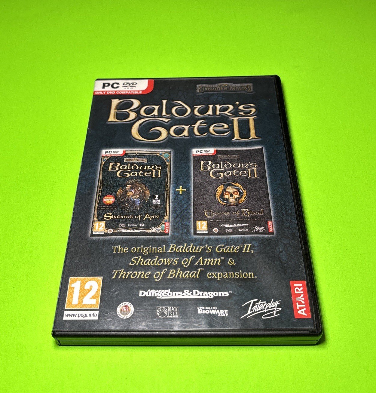BALDUR’S GATE II 2 Shadows Of Amn & Throne Of Bhaal Expansion PC DVD Windows