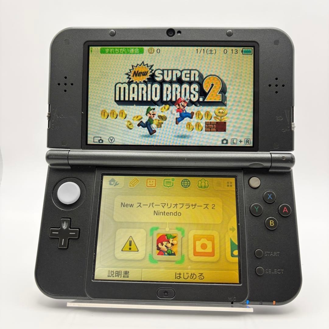 Tested and Working Nintendo New3DSLL Metallic Black with screen burn