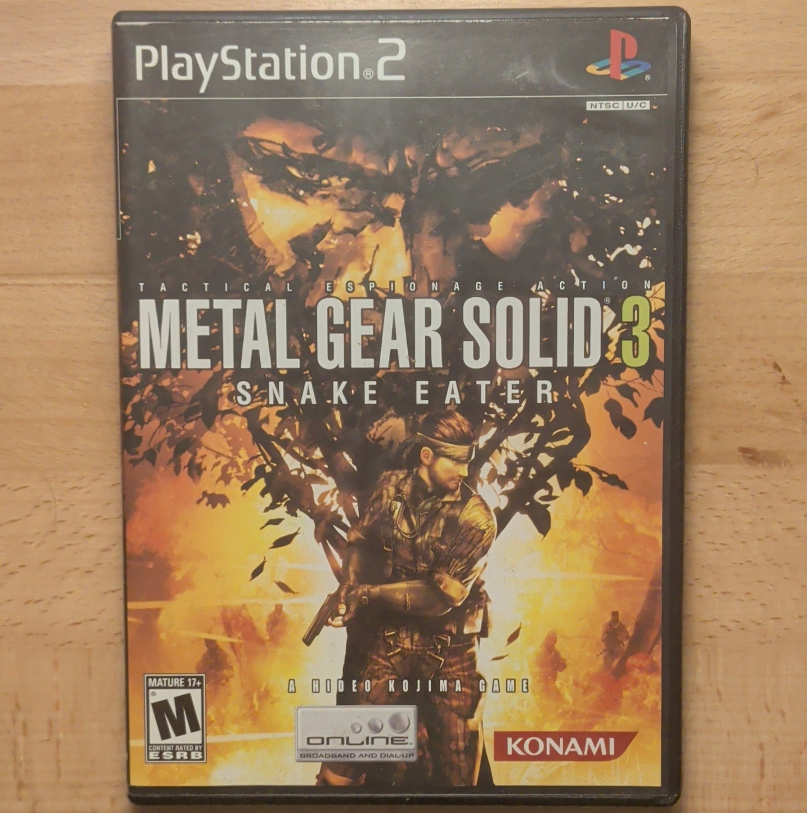 Konami Metal Gear Solid 3: Snake Eater Sony PlayStation 2 PS2 Case Disc M