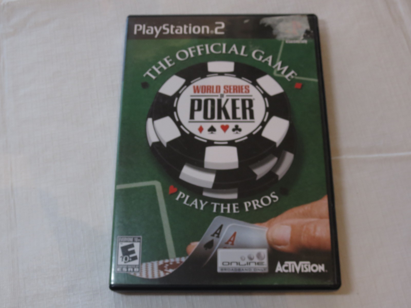 World Series of Poker Sony PlayStation 2 PS2 2005 E10+ Everyone 10+ Cassino Card
