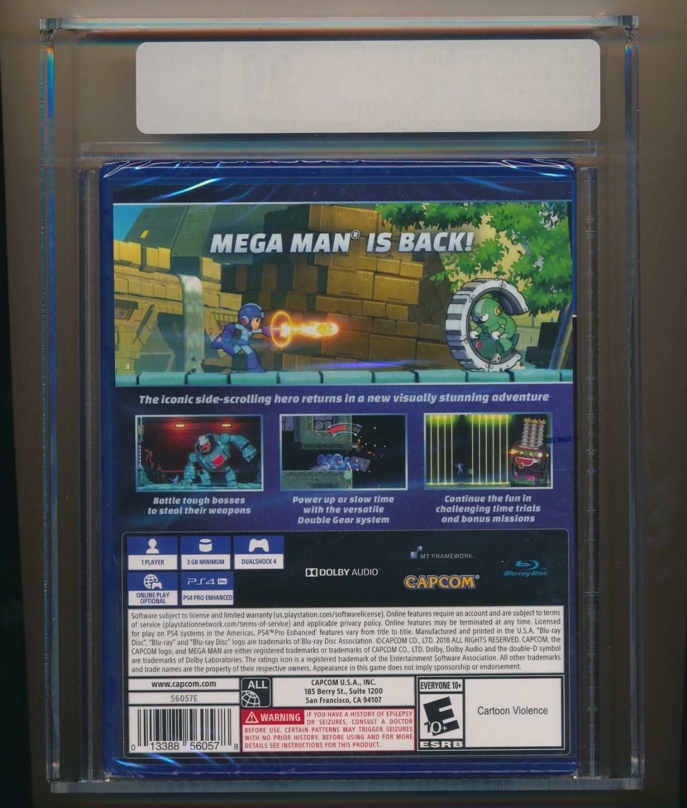 Mega Man 11 (Sony PlayStation 4, 2018) ps4 GOLD VGA 90 NM+/MT