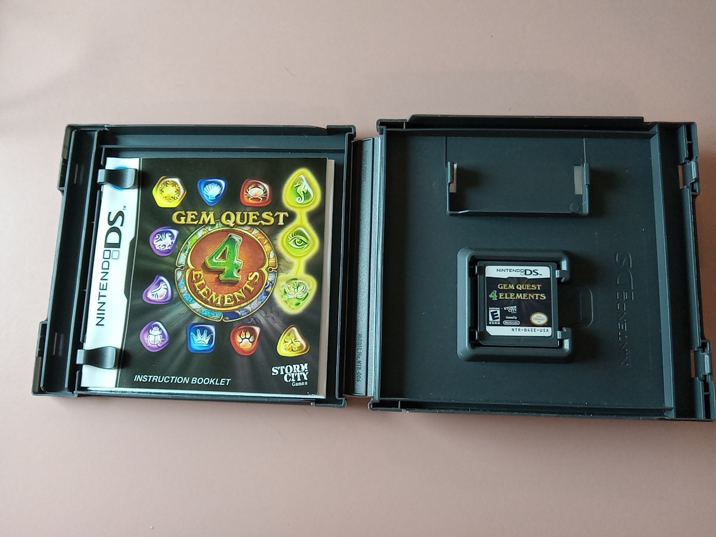 Gem Quest: 4 Elements (Nintendo DS) Authentic Game Cartridge Cib Tested