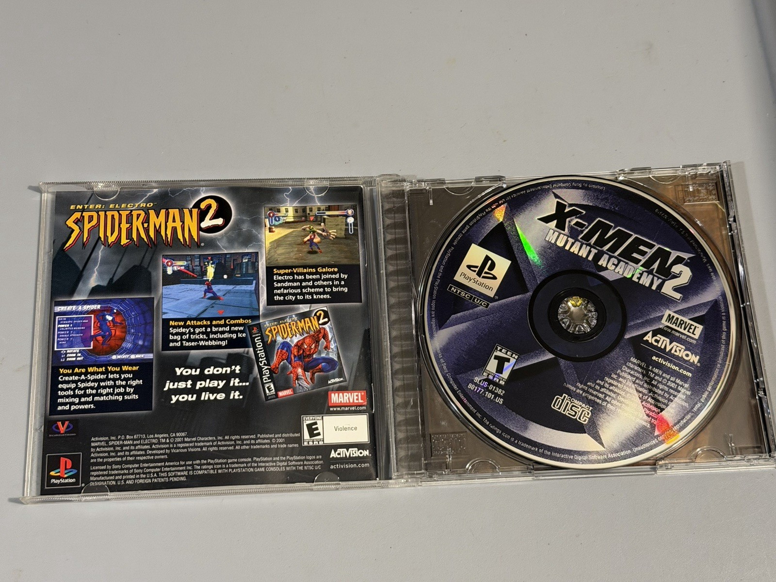 X-Men: Mutant Academy 2 Sony PlayStation 1 PS1 CIB