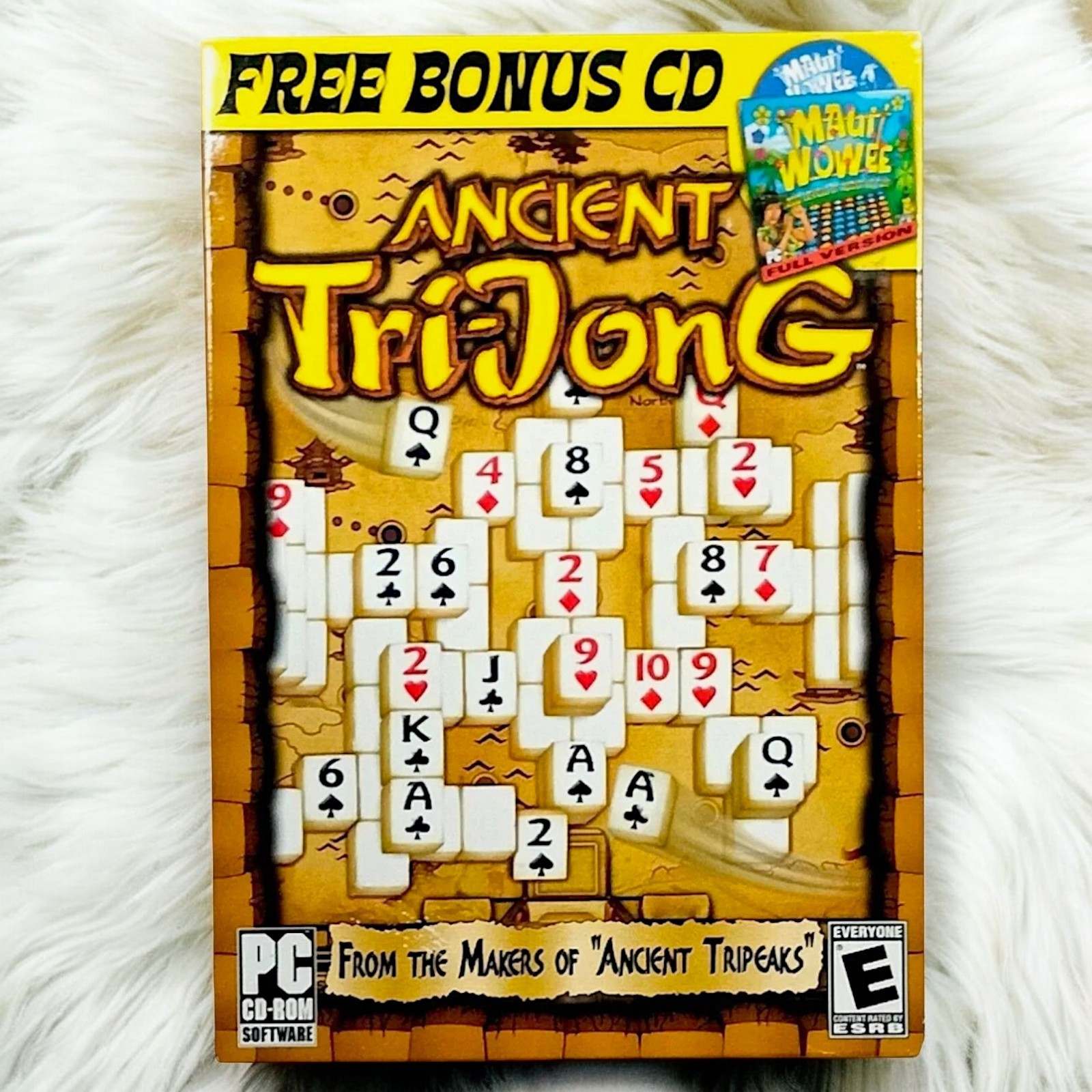 Ancient TriJong Mahjong Puzzle Game PC CD-ROM 150 Levels Quest Survival Strategy