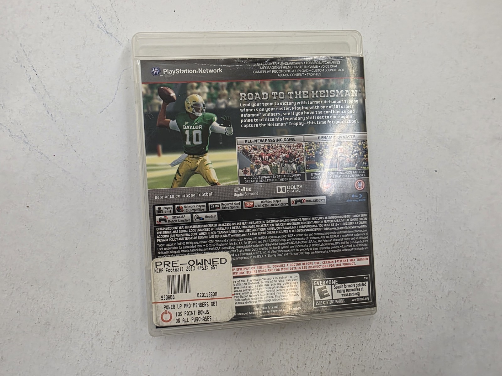 NCAA Football 13 PS3 PlayStation 3 NO manual Free Fast Shipping