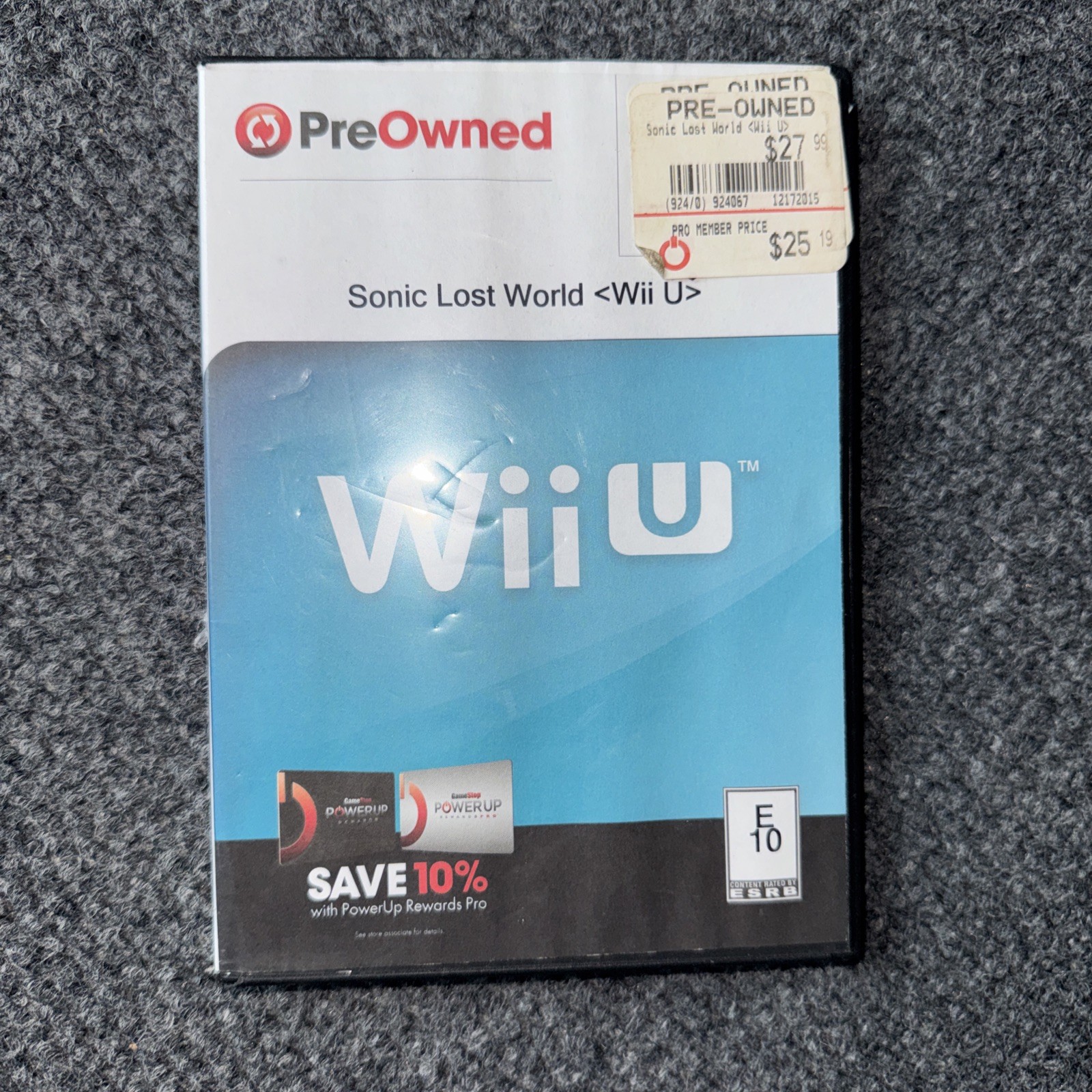 Sonic Lost World Nintendo Wiiu Wii U game Previously used Game TESTED WORKING