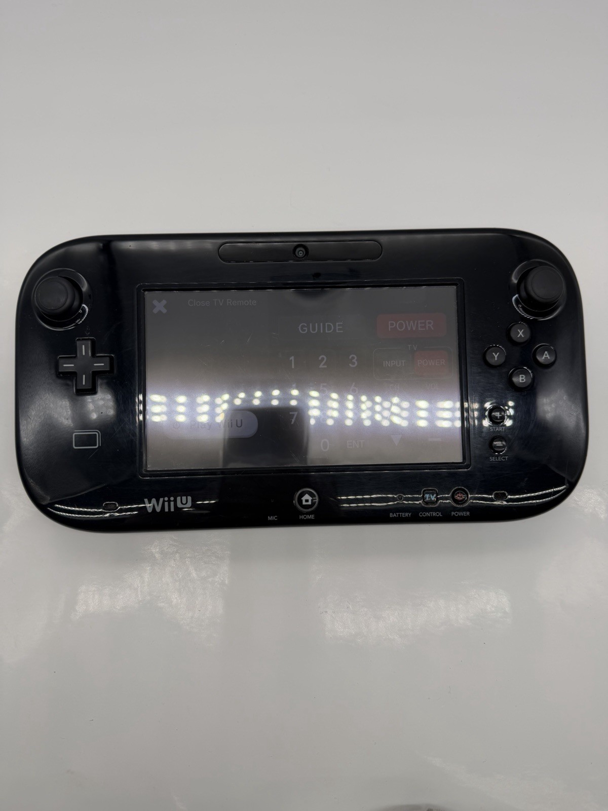 Nintendo Wii U Gamepad Controller Only WUP-010(USA) Black Free shipping~Tested