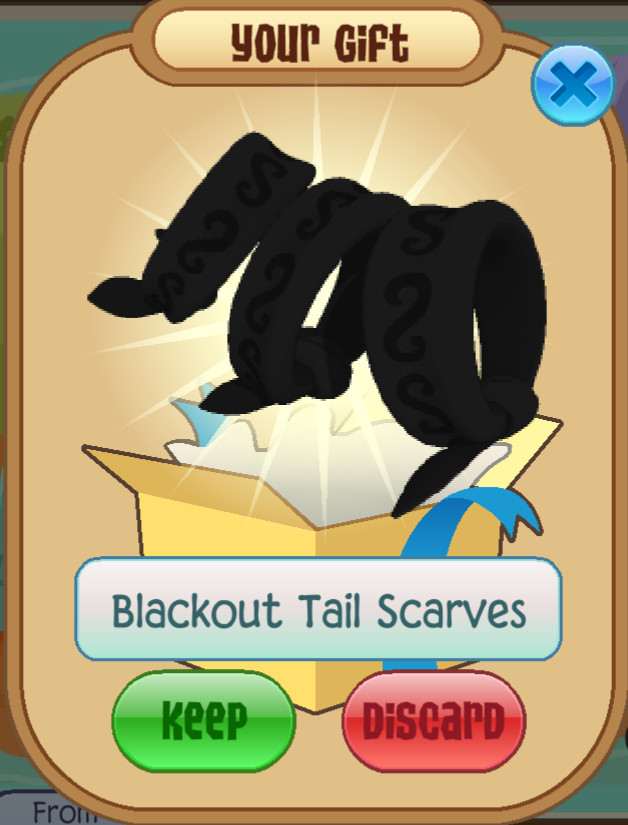 Animal Jam Classic AJC Blackout Tail Scarves (READ DESCRIPTION)