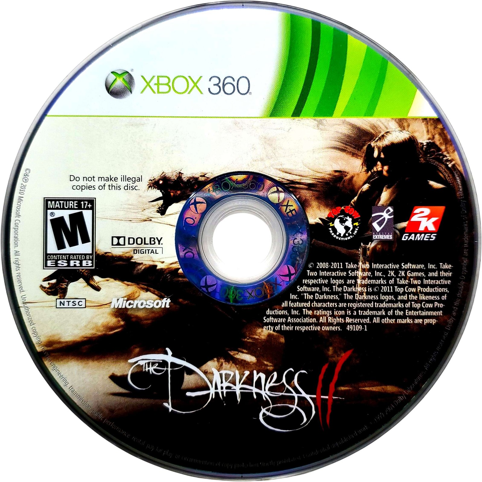 The Darkness II Limited Edition – Microsoft Xbox 360 Pristine Tested Authentic