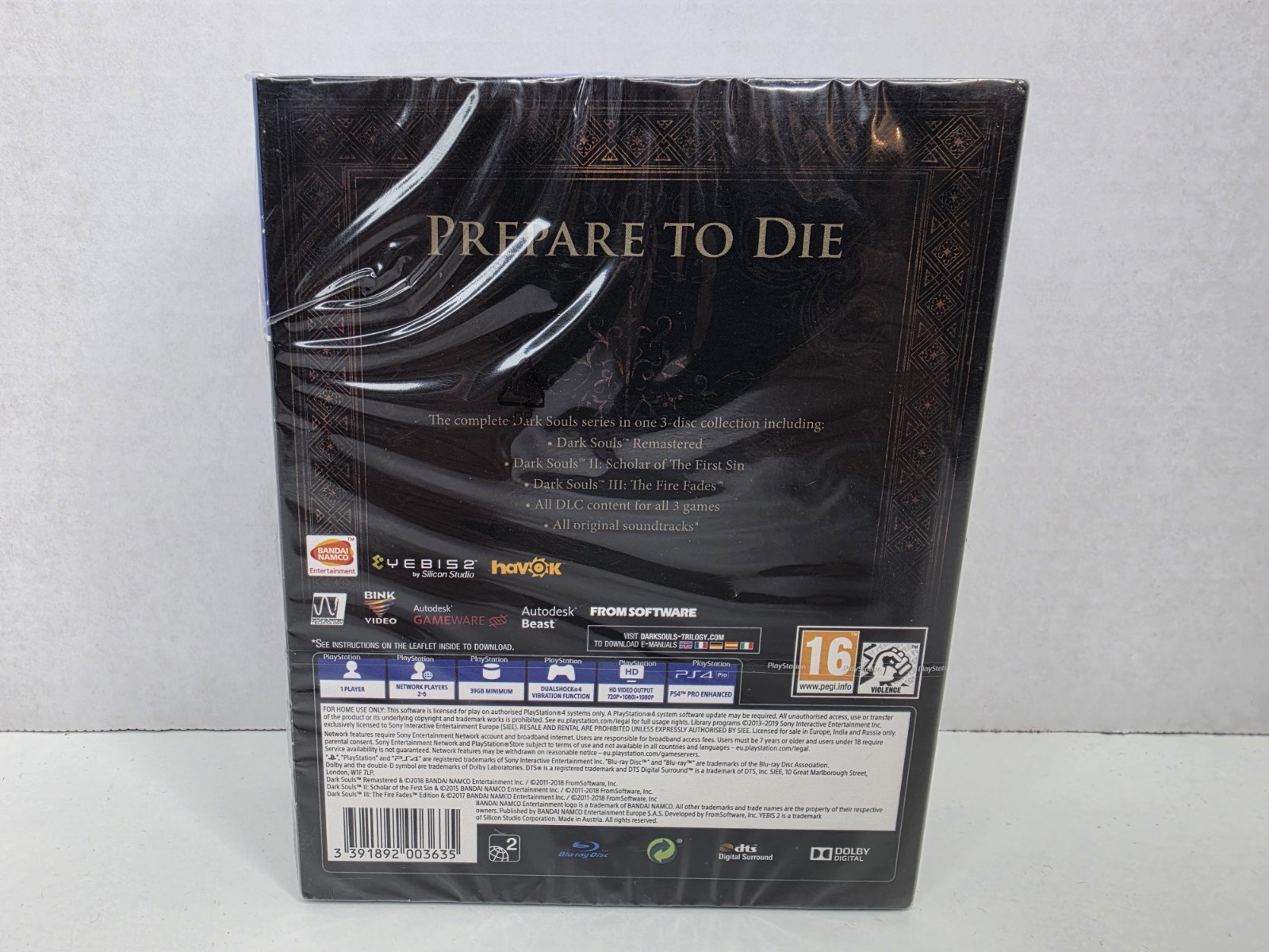 Dark Souls Trilogy PS4 PlayStation 4 New Sealed Complete Collection