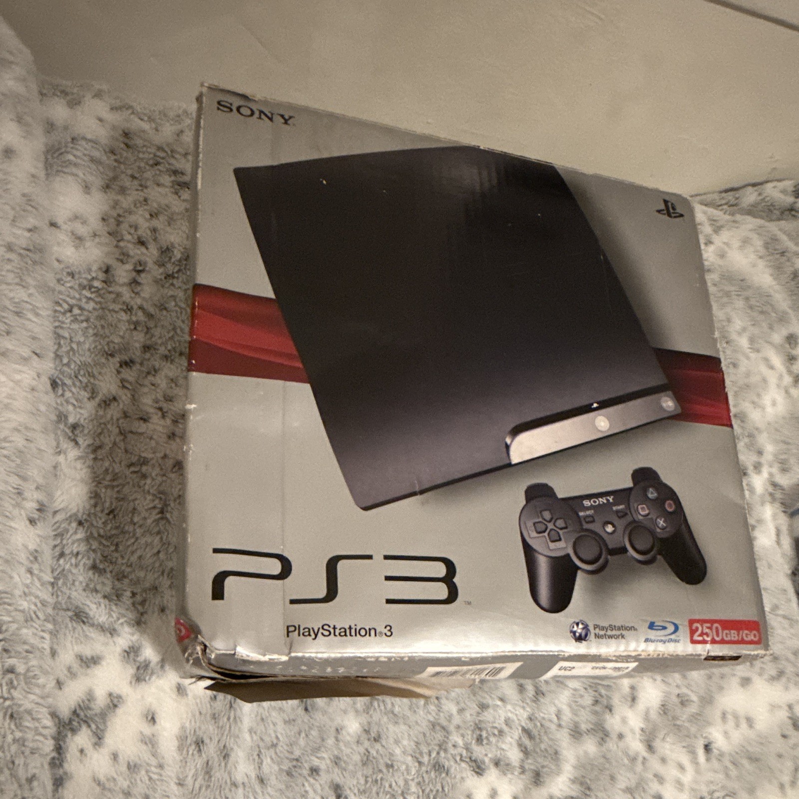 Sony PS3 Slim 250GB Black Console w/ 1 Controller, Cables, NFS Shift 2