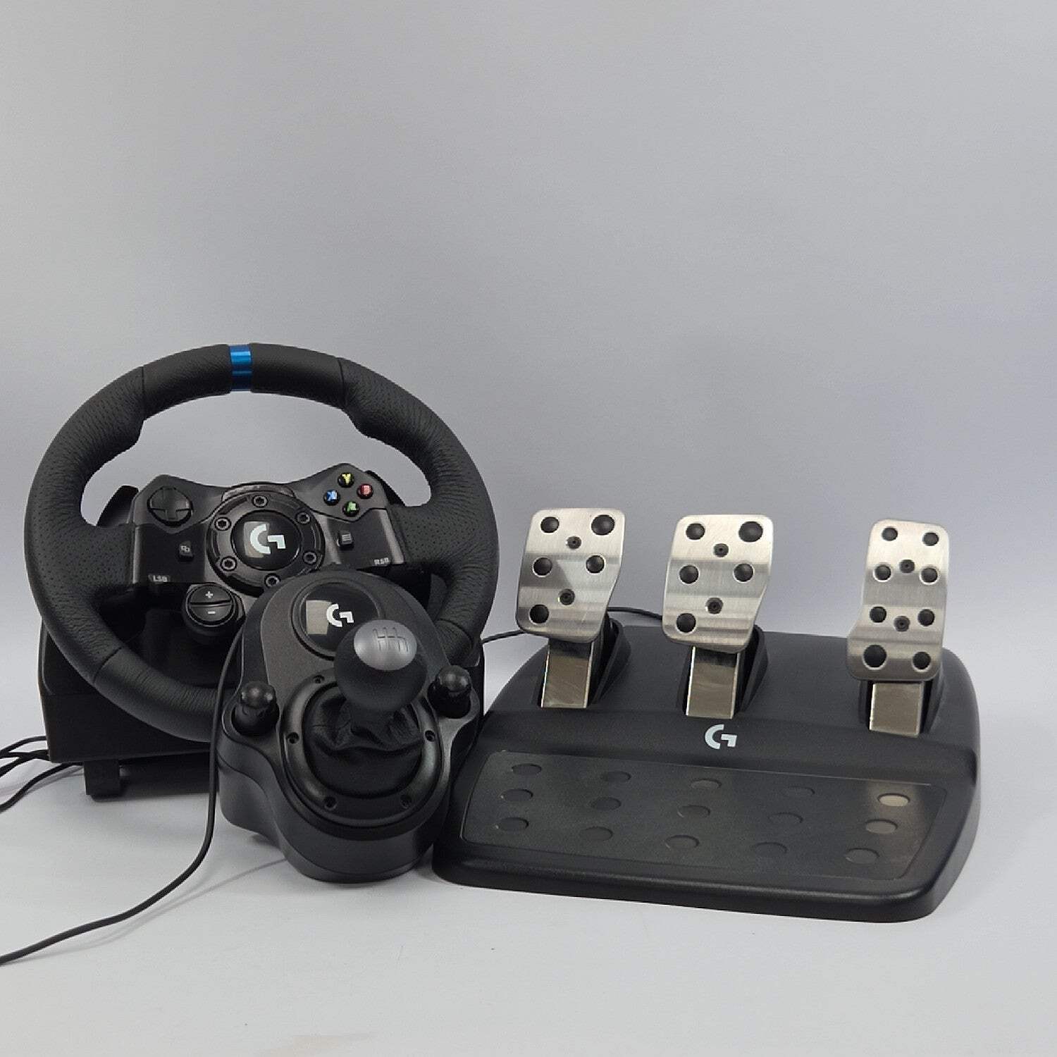 Logitech G923 Steering Wheel, Pedals, and Handbrake Black