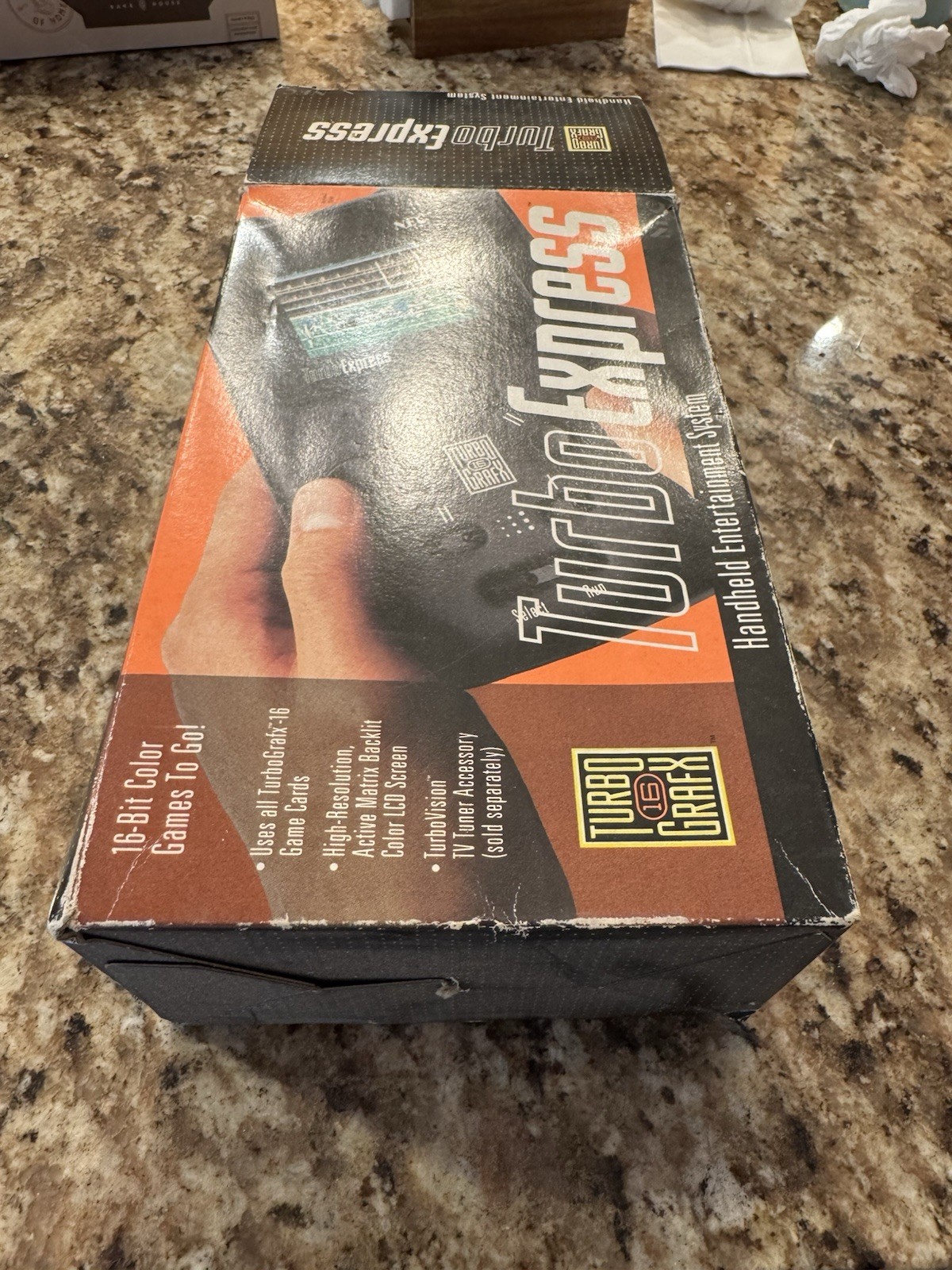 TurboGrafx 16 TurboExpress with Box and Five Games READ DESCRIPTION