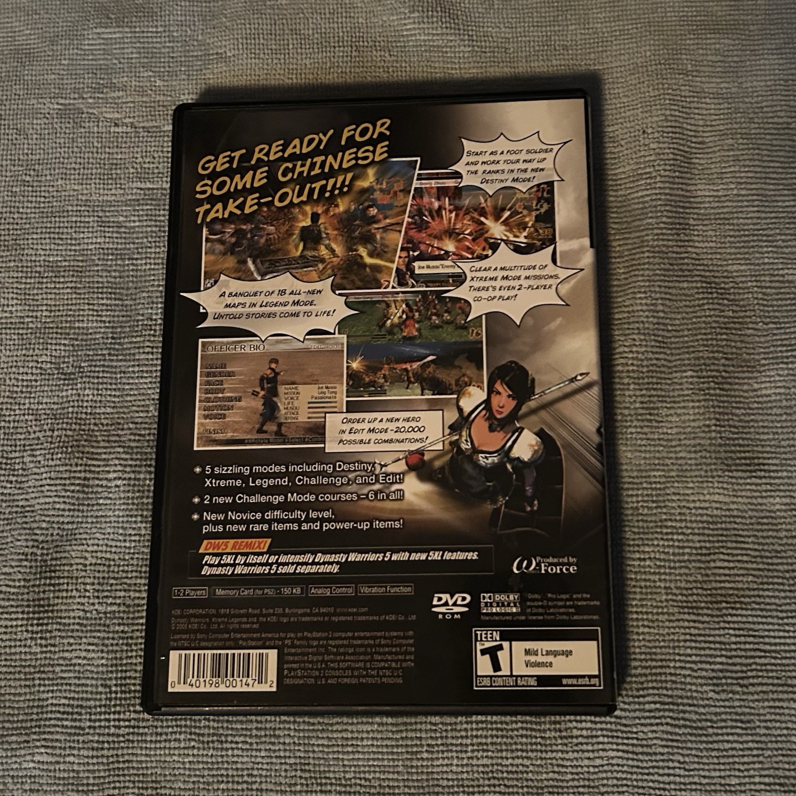 Dynasty Warriors 5: Xtreme Legends (Sony PlayStation 2, 2005)