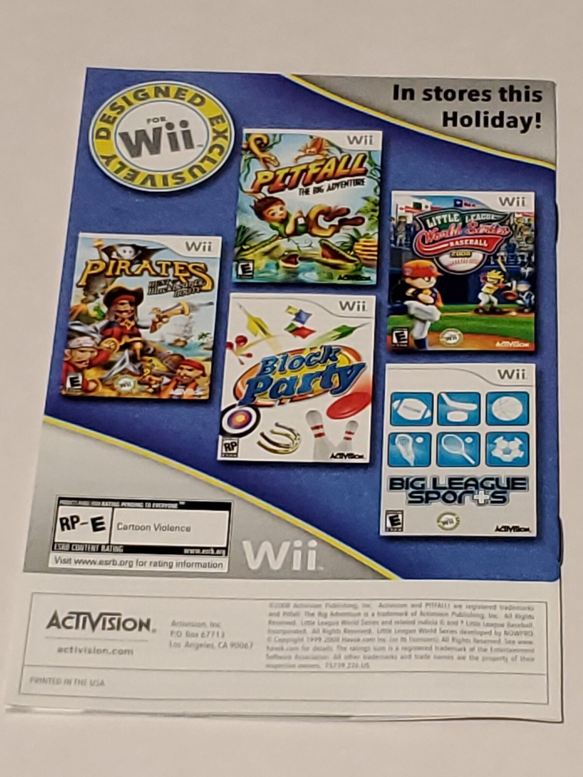 Monkey Mischief Party Time Nintendo Wii, 2008 Complete and Tested CIB