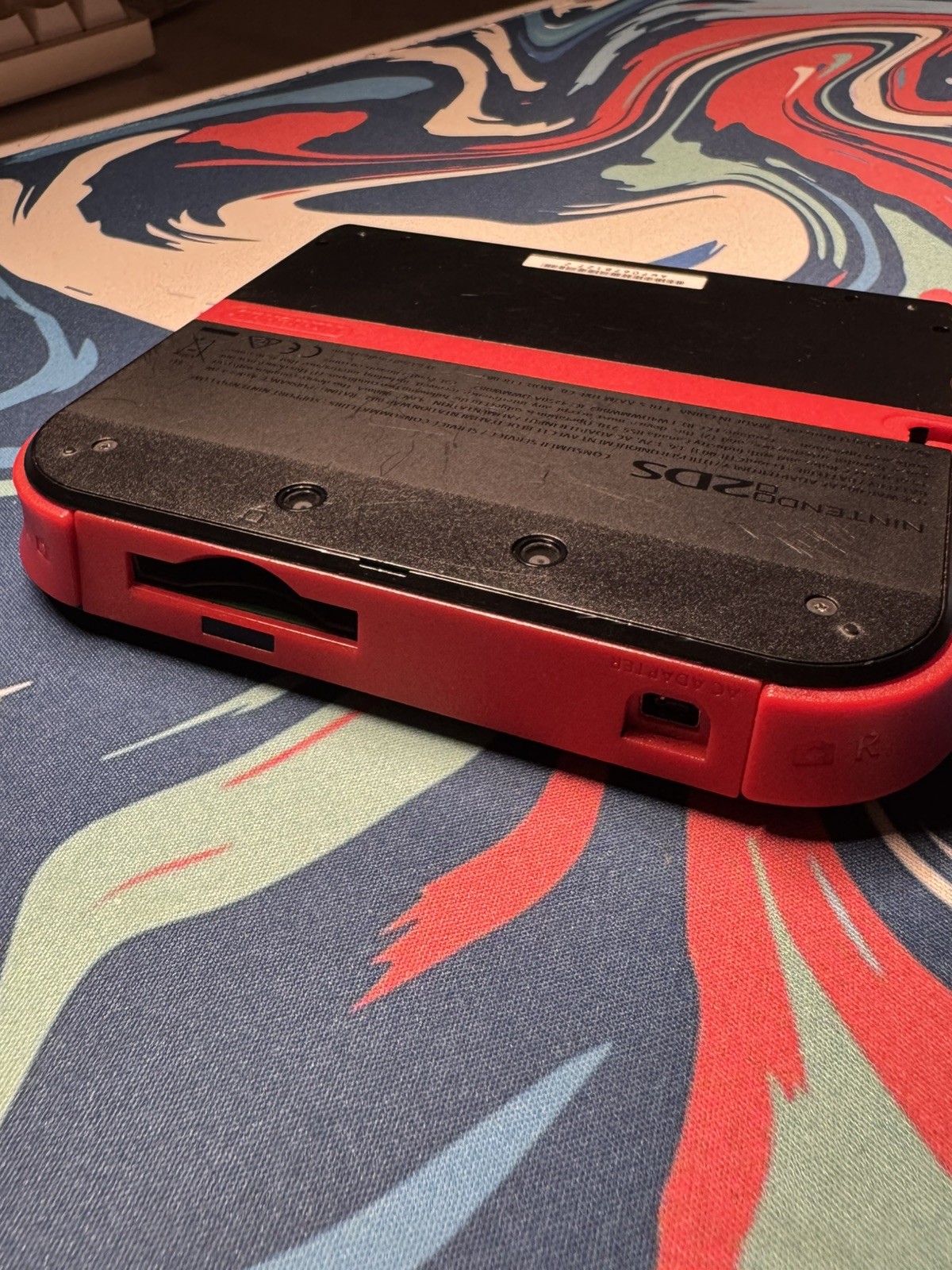 Nintendo 2DS Crimson Red Handheld System – Red/Black – Tested/Works