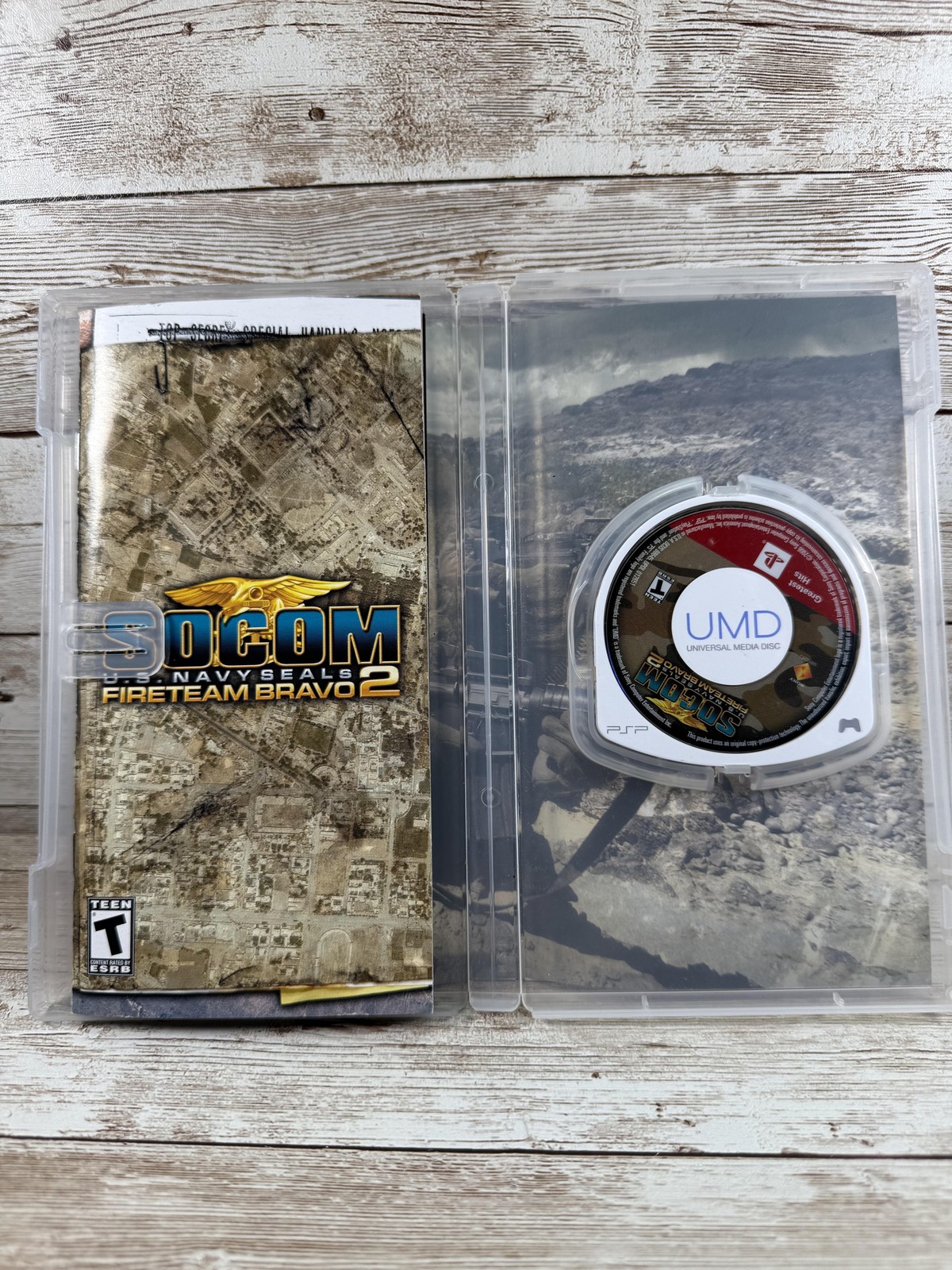 SOCOM Fireteam Bravo 2 PSP Complete Greatest Hits Navy SEALs Tested CIB