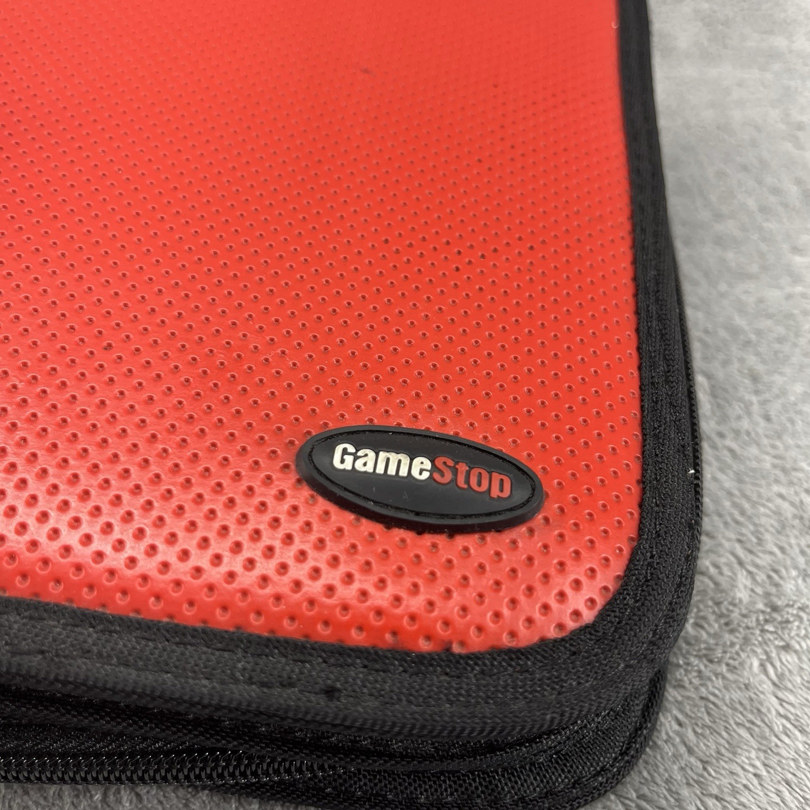 Vintage GameStop Storage Case Game Boy Games Red Black