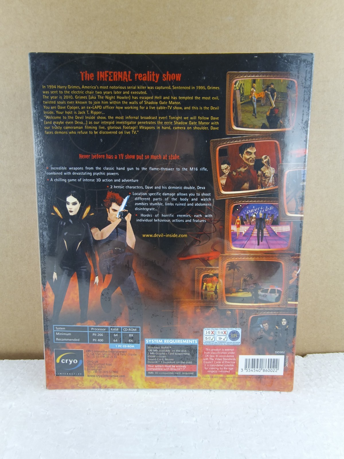 The Devil Inside PC Big Box, NEW Factory Sealed! VGA Ready! RARE-Vintage-RETRO!