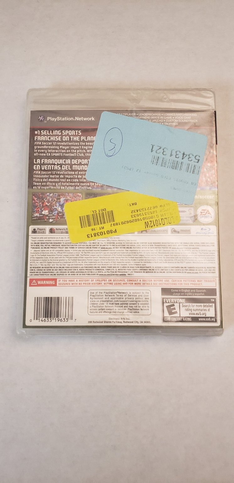 FIFA Soccer 12 PS3 Video Game Multiplayer Sports EA SPORTS