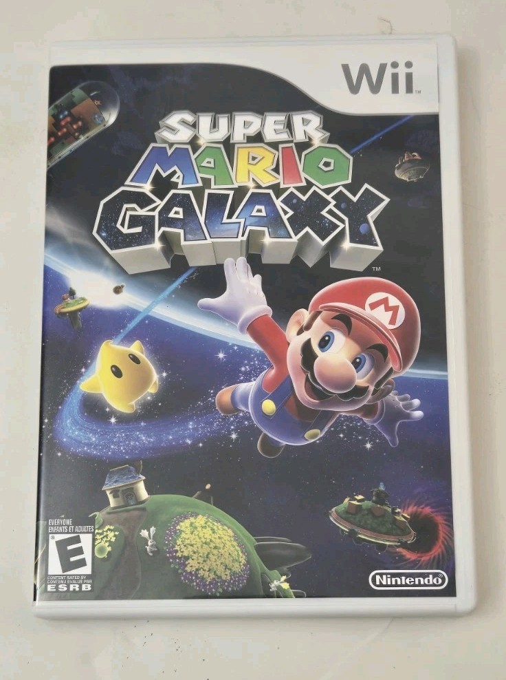 Super Mario Galaxy Nintendo Wii Complete W/ Manual CIB Tested Working VG+++ NICE