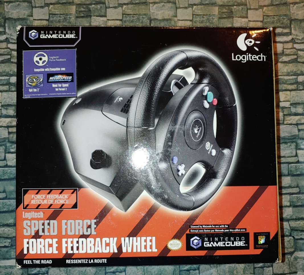 GameCube Logitech Force Feedback Wheel & Accessory Pack Very Good Condition