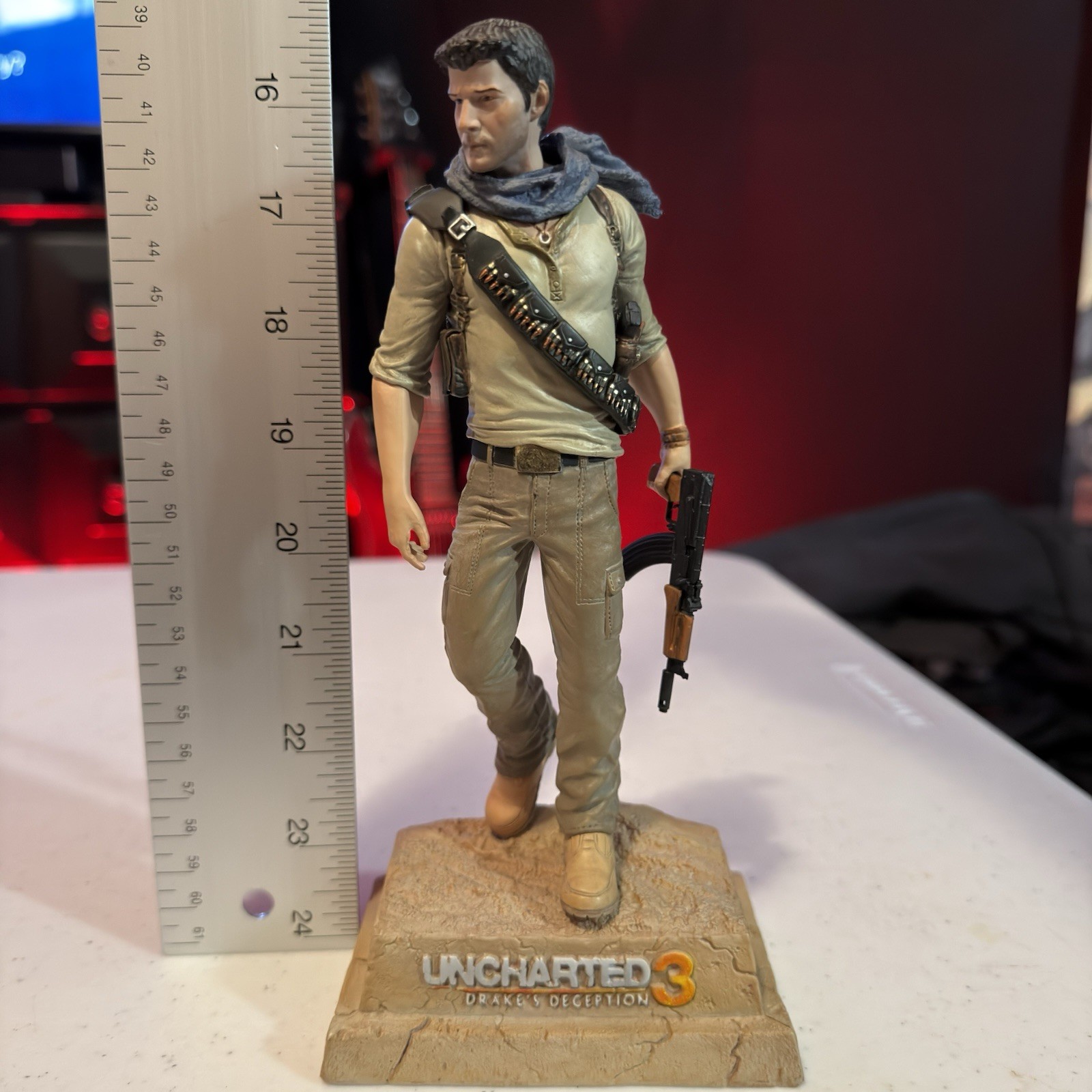 Uncharted 3 Drake’s Deception Collector’s Edition Statue Belt Buckle No Ring