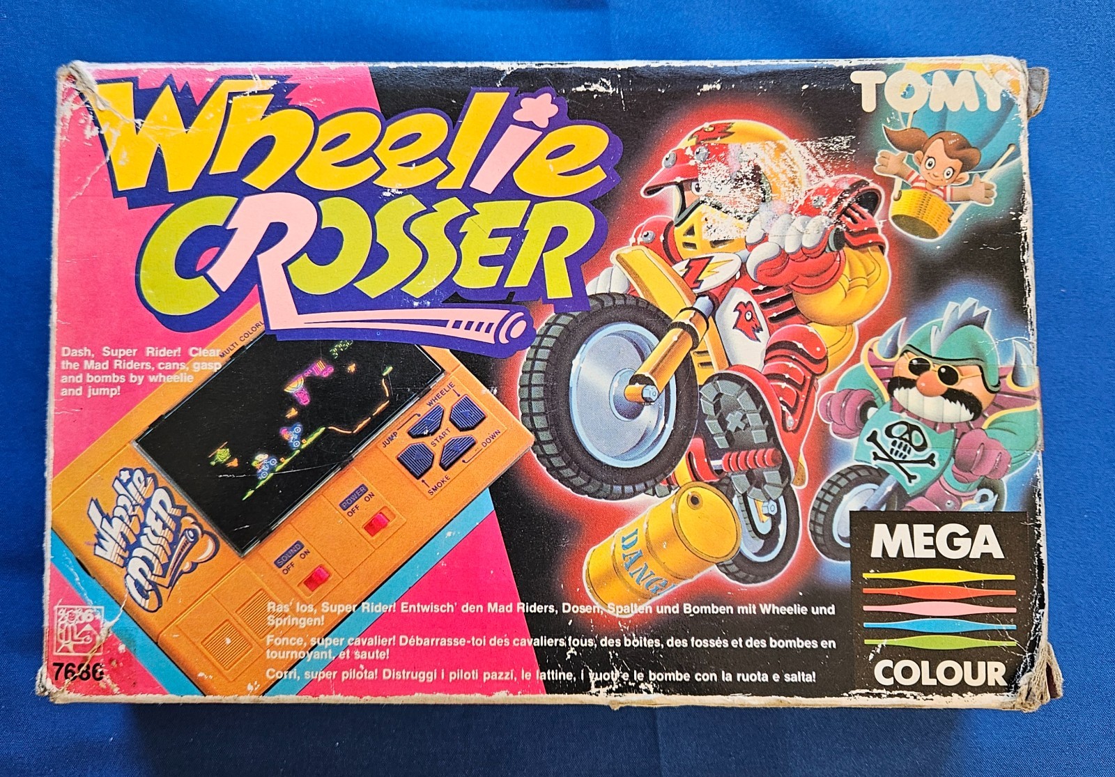 Tomy Wheelie Crosser mega colour handheld Game&watch lcd game
